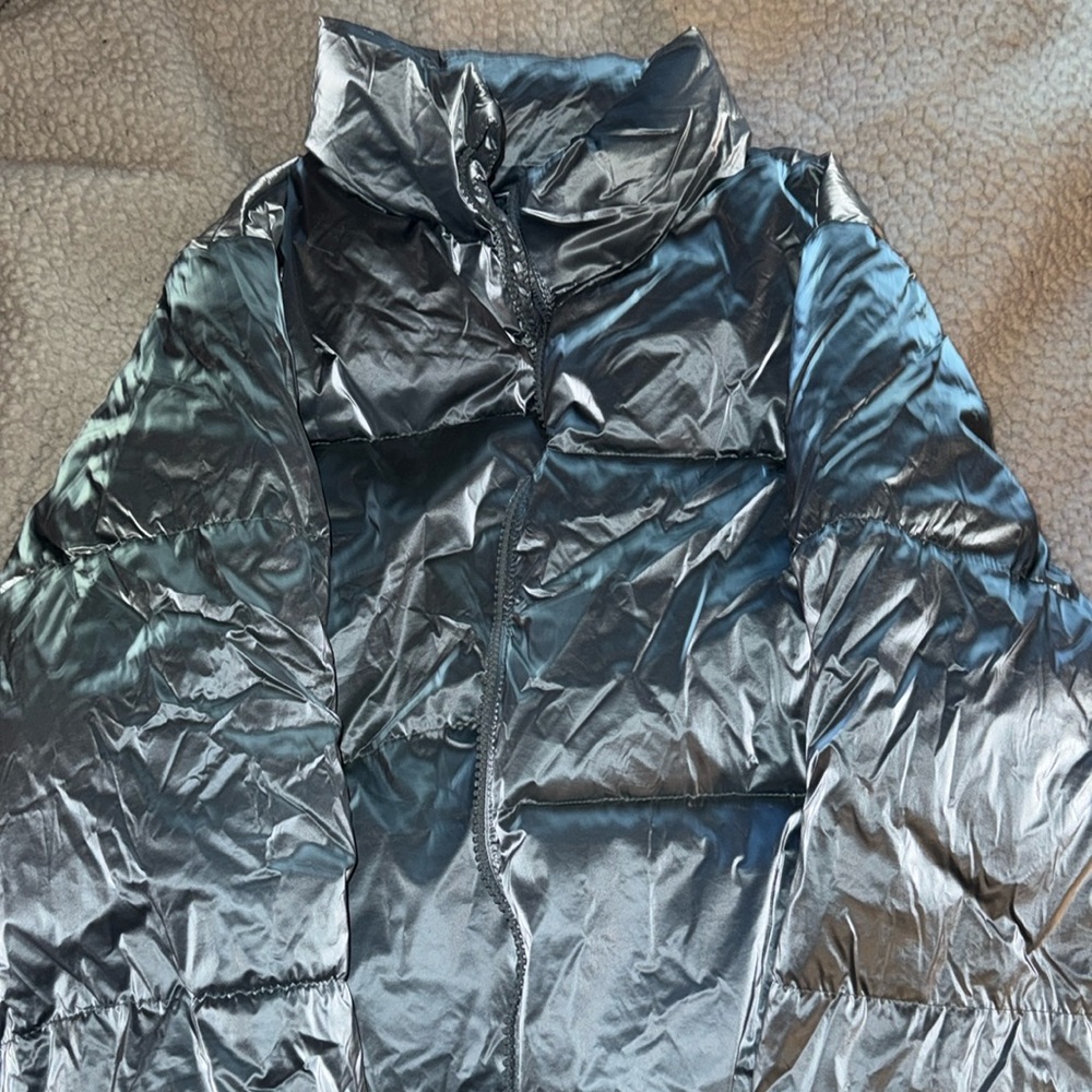 Old Navy metallic puffer